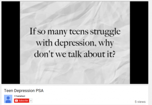 PSA Video on Teen Depression