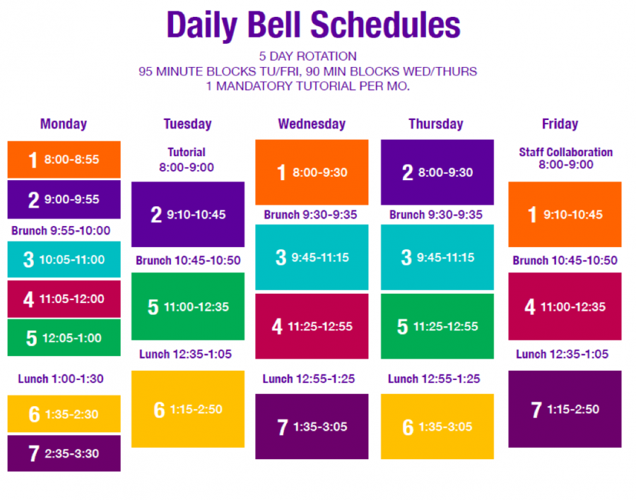 Pilot Five-Day Bell Schedule Released