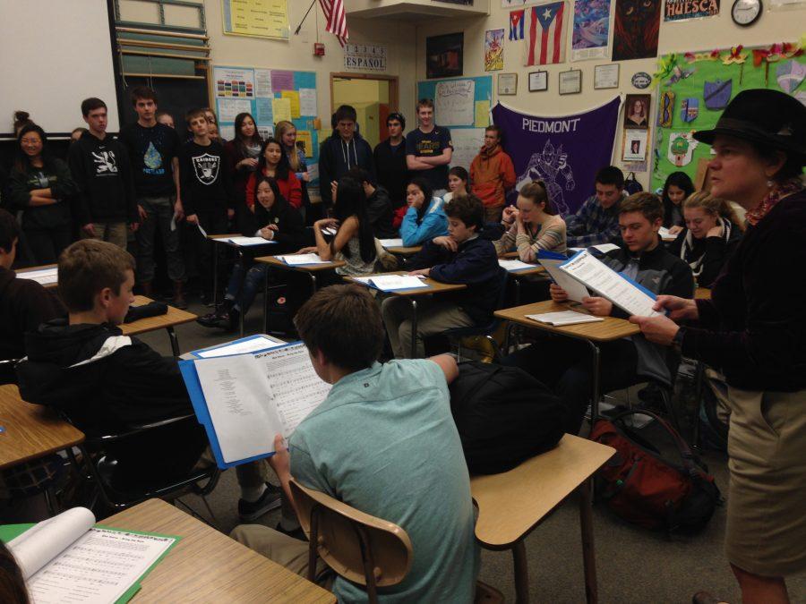 Language classes compete in sing-off
