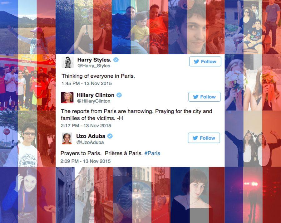 Students respond on social media to Paris terrorist attacks