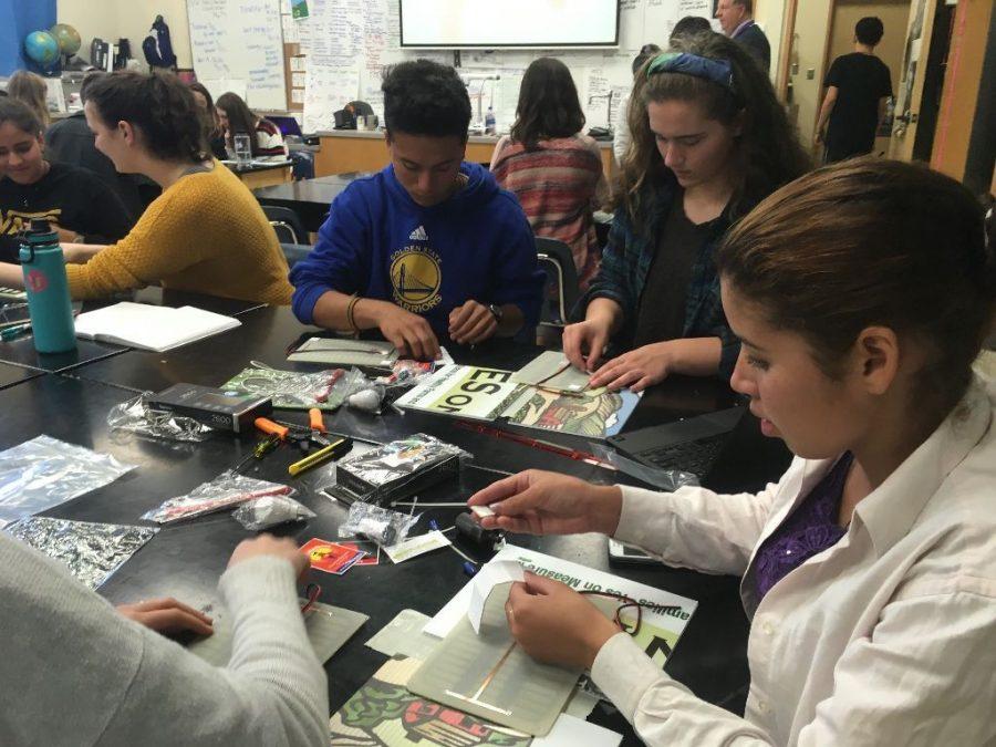 Exchange students build friendships, solar notebooks with APES