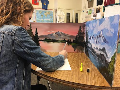 Art Jam paints new dividers in the style of Bob Ross
