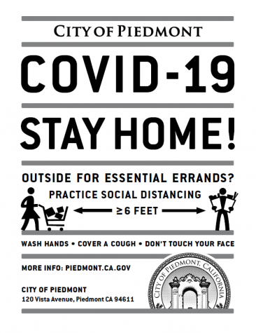 City of Piedmont follows Alameda County orders in response to COVID-19