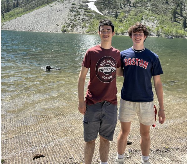  Matteo Scanu (right) with his older brother Nicco Scanu (PHS Class of 21’) out in nature. 
