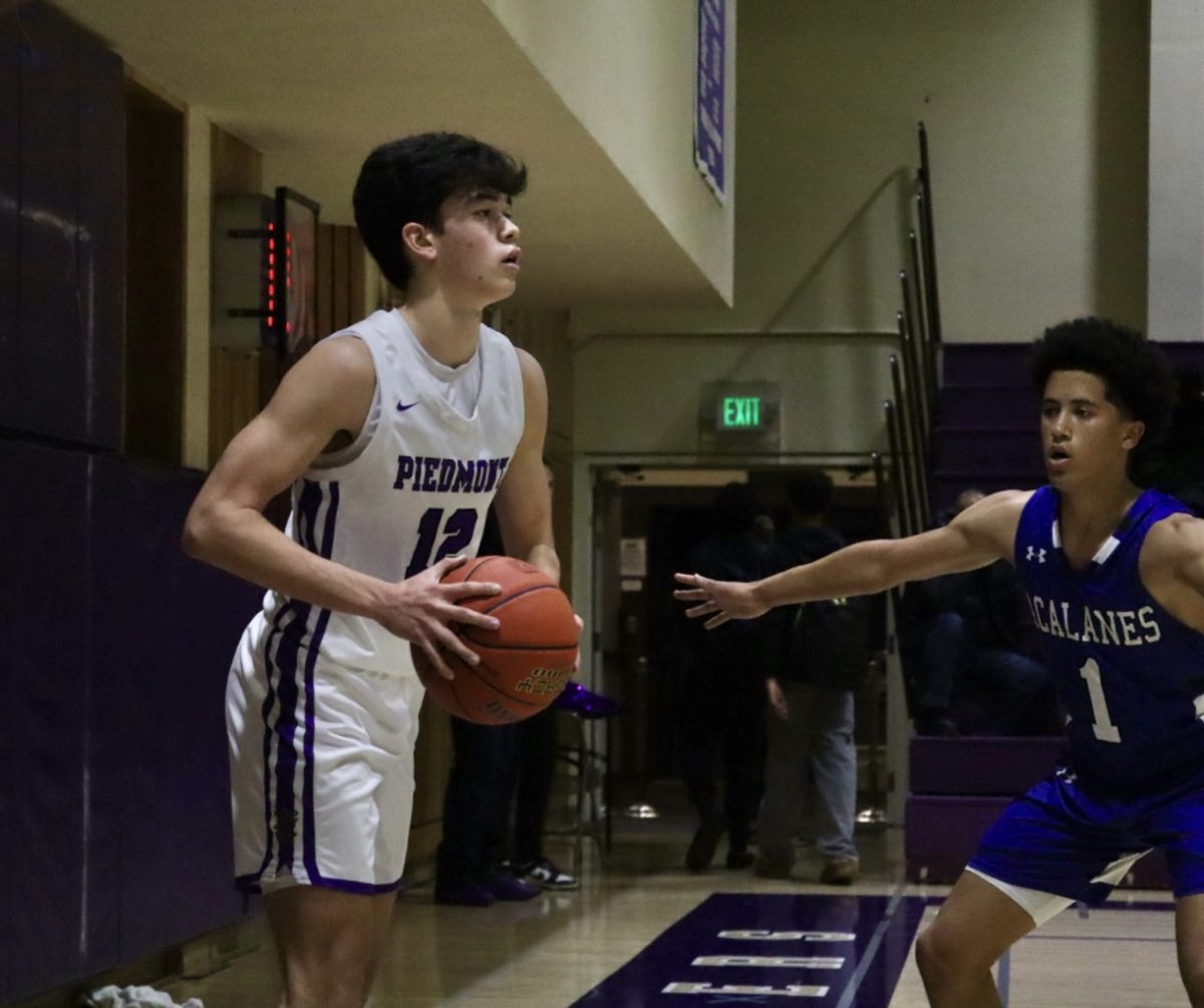 Basketball captain Dillon Casey (11) during Piedmont vs Acalanes game on Friday, December 6.