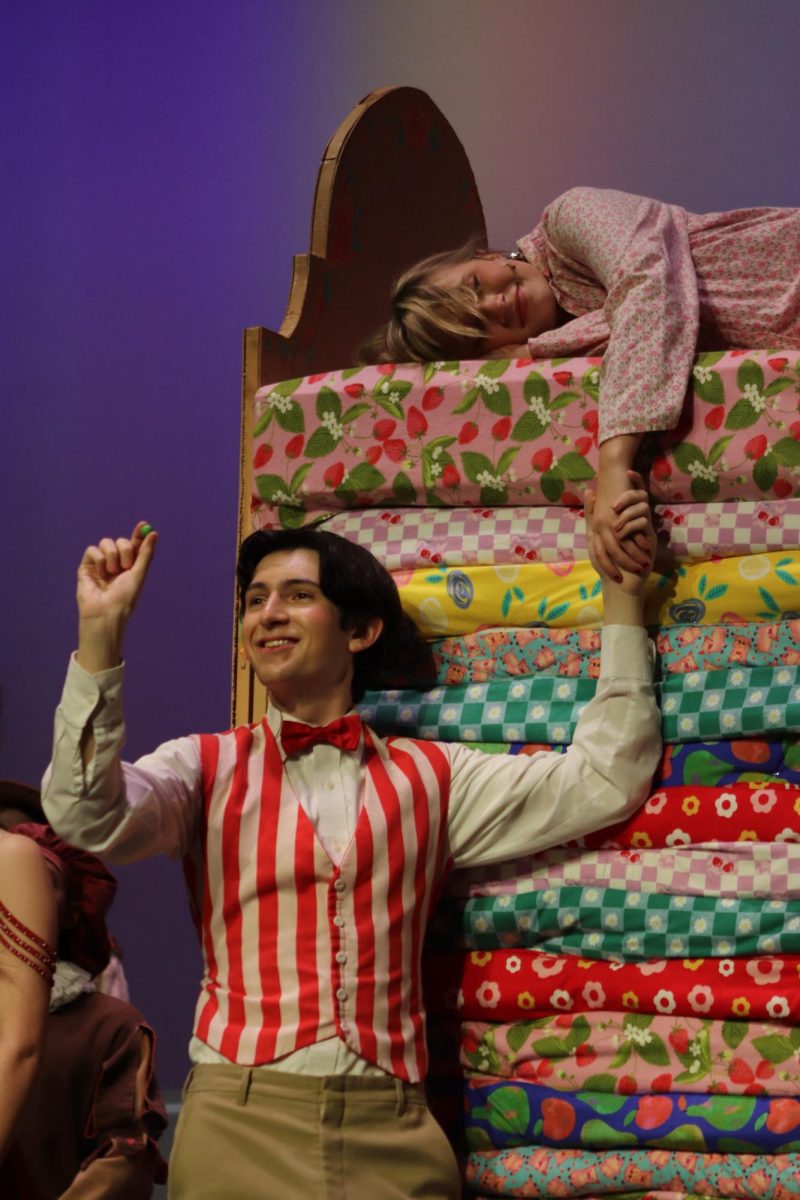 Once Upon a Mattress, the spring musical directed by Amy Moorhead, opened on Thursday Jan. 30, at Alan Harvey Theater

Clare Weiss (12) played Princess Winnifred while Ben Wakefield (11) played Prince Dauntless