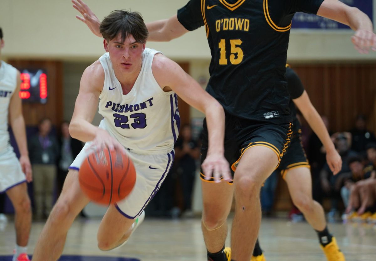 Junior Cash Panico during the O'Dowd basketball game on Jan. 14