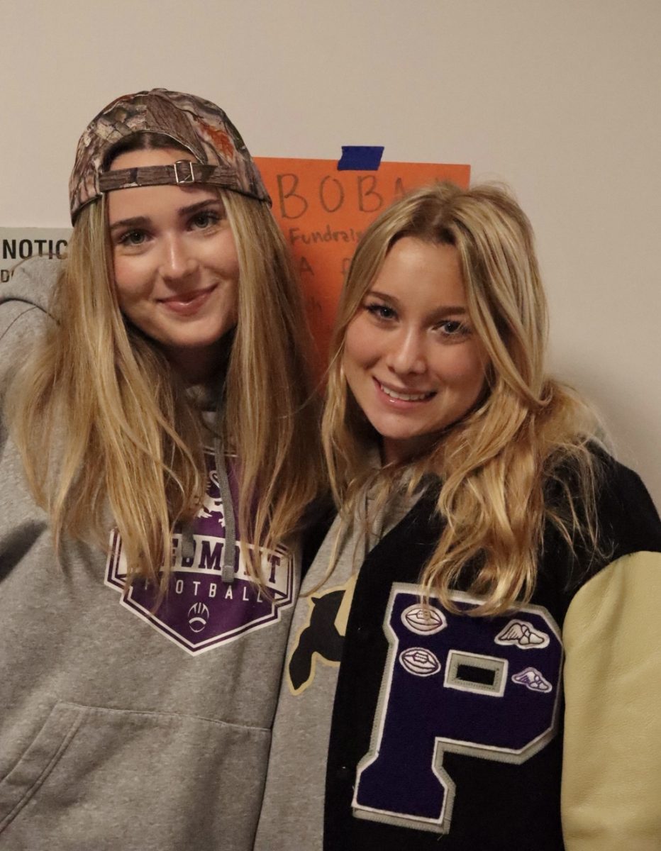 Senior Sabrina Carling and junior Dahlia Osman dressed as their "type" on Tuesday, March 4