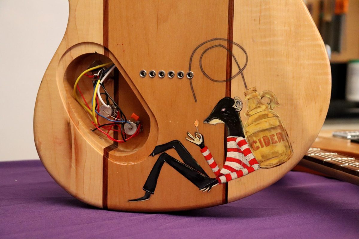 Senior Ella Fleischer's guitar.