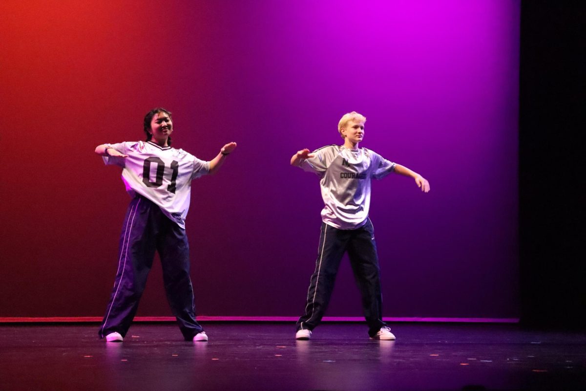 Senior Haylee Cheang and freshman Cristobal McKay win the audience’s vote for best act at Phantasmagoria on Thursday, May 1st, 2025. The two perform an original dance routine they created to the rhythm of popular rap songs.