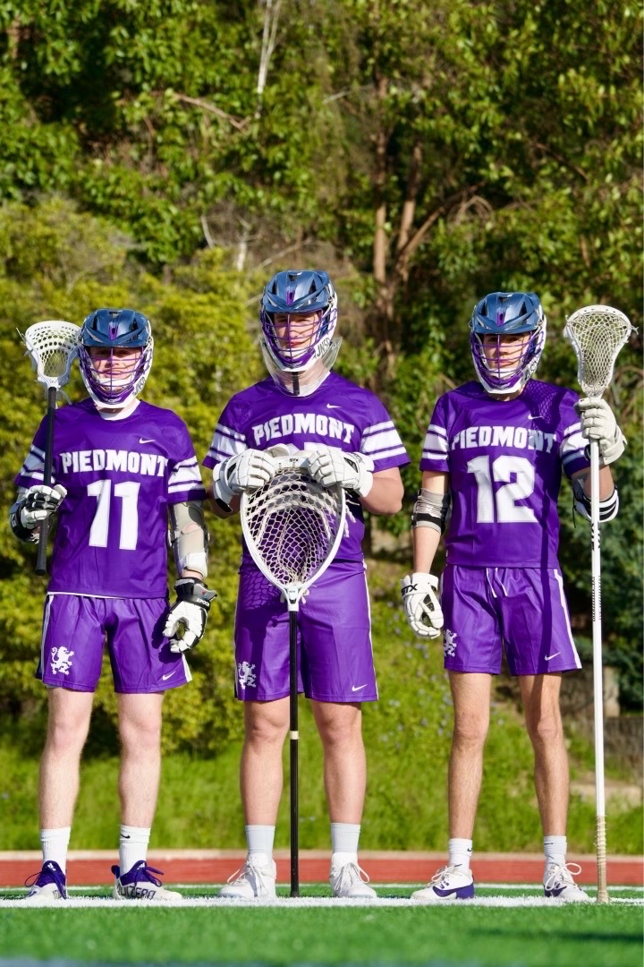 Captains and seniors Brendan Devine, Gus Von Metzch, and Ethan Alering on Apr. 29. The team ended with a 3-2 WACC record, placing 3rd in WACC.