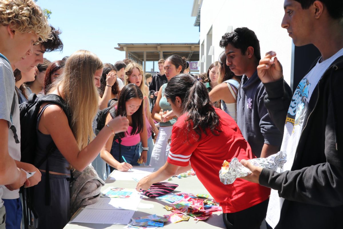 Students at Club Day on Sept. 3rd.