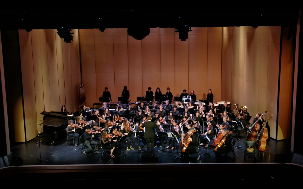 The orchestra ensemble performing at last year’s Winter Band Concert