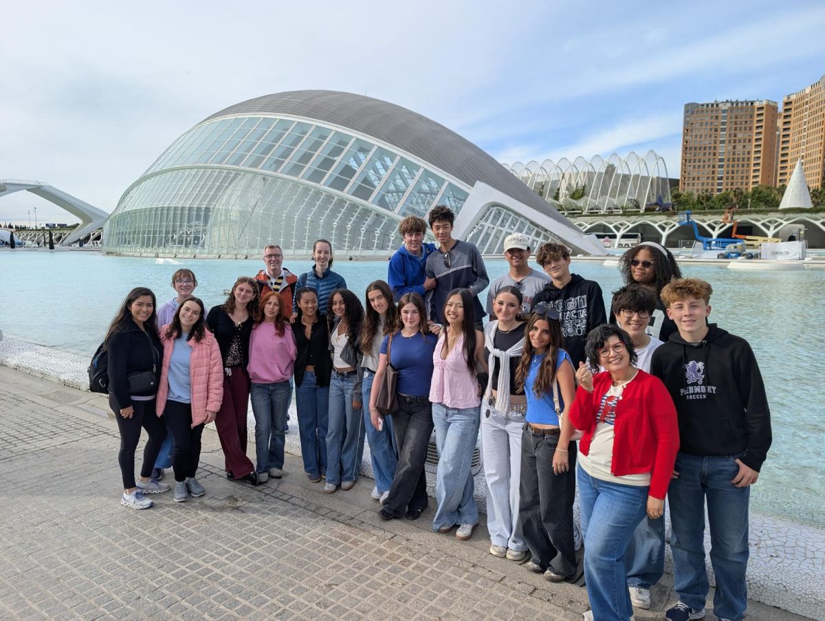 Exchange students on their trip to Spain
