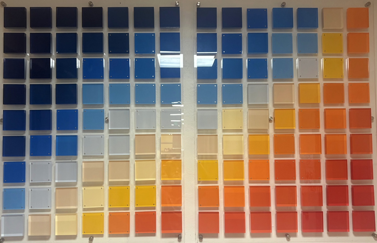 New art piece in bottom level 30s building.